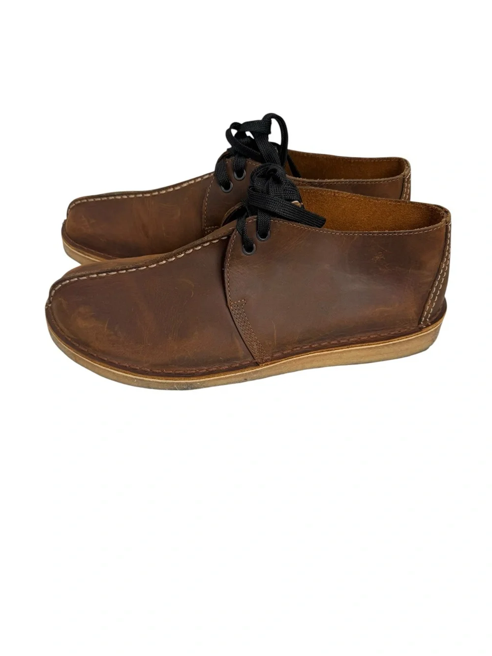 Clarks Desert Trek shoes leather crepe soles size 12